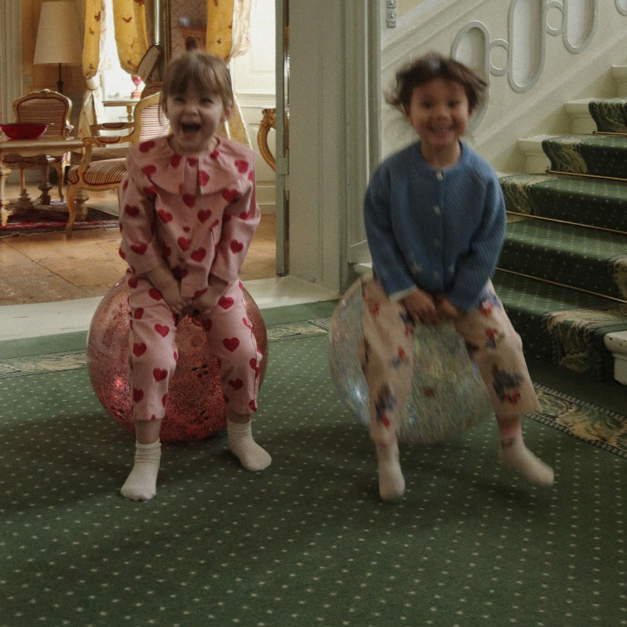 Ballon rebondissant geant avec poignee