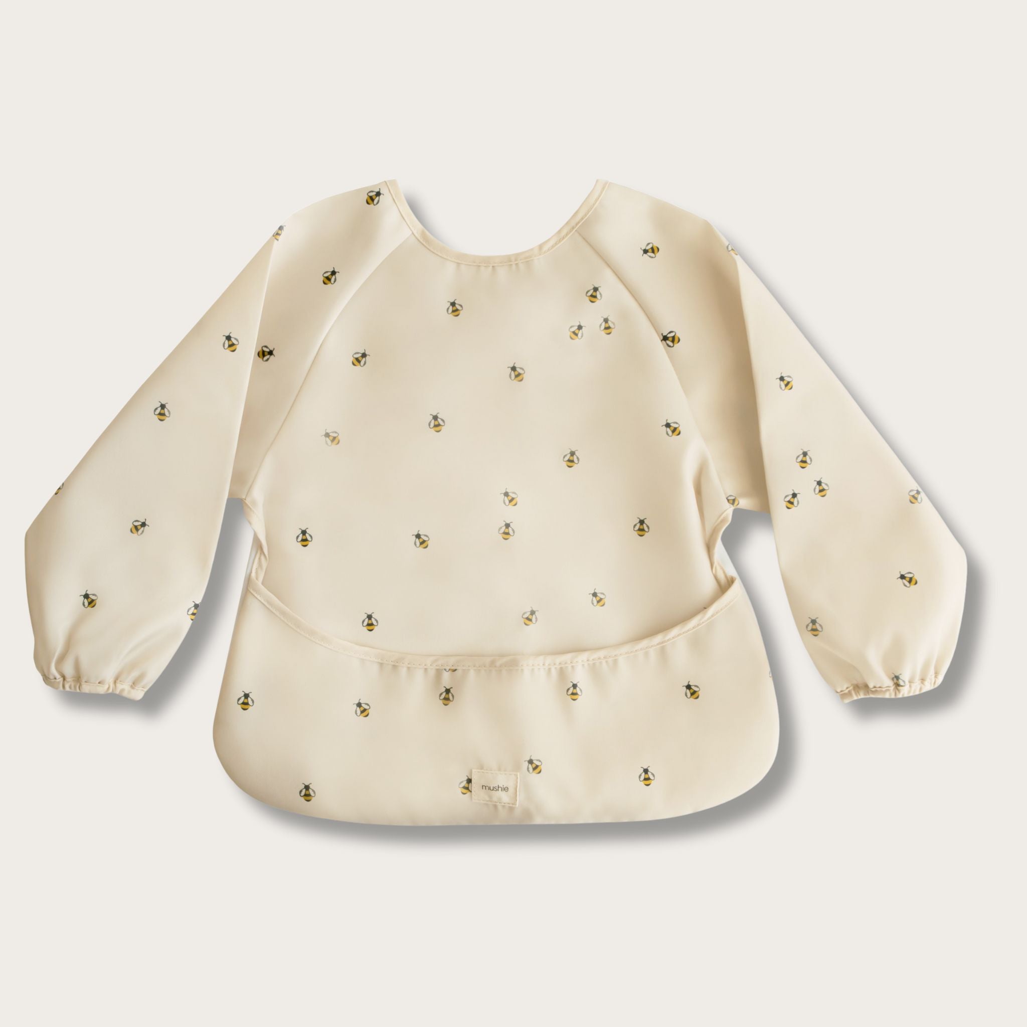 Bavoir à manches longues imperméable (6–24 mois) Abeilles