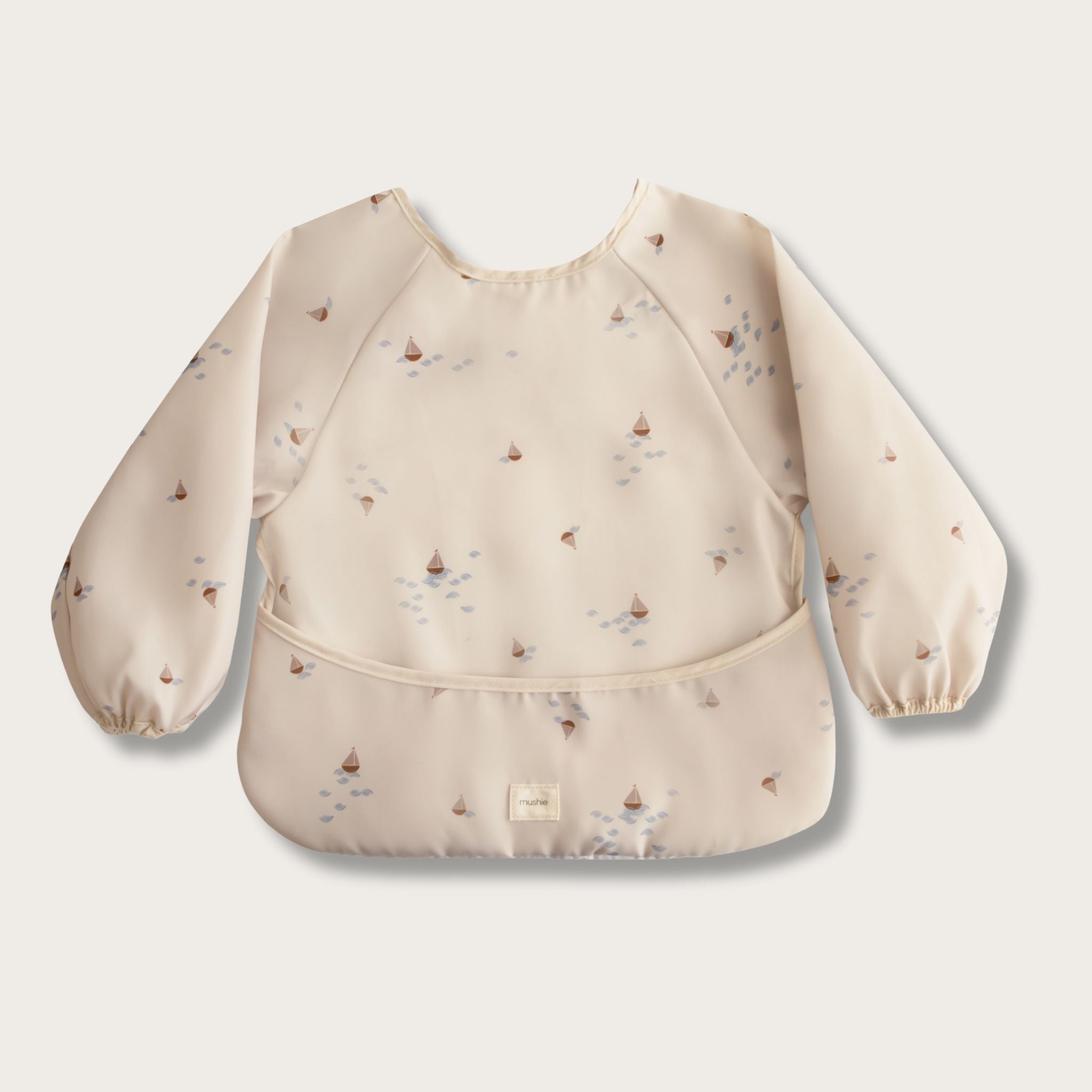 Bavoir à manches longues imperméable (6–24 mois) Bateaux