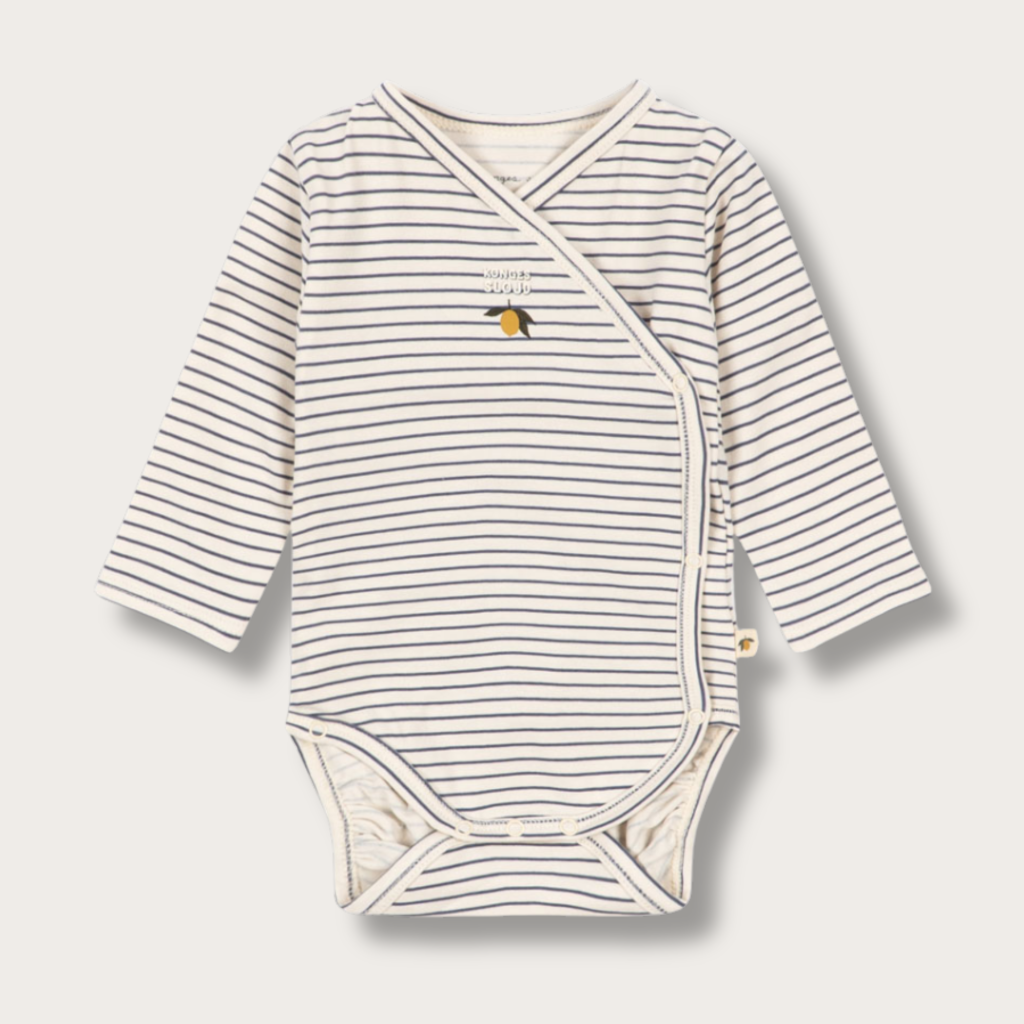 Body manches longues naissance bio GOTS - Stripe Como