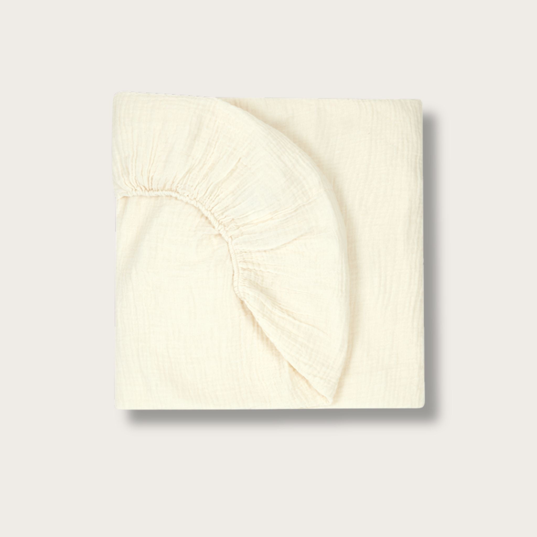 Drap-housse bébé Wabi-Sabi en double gaze de coton bio
