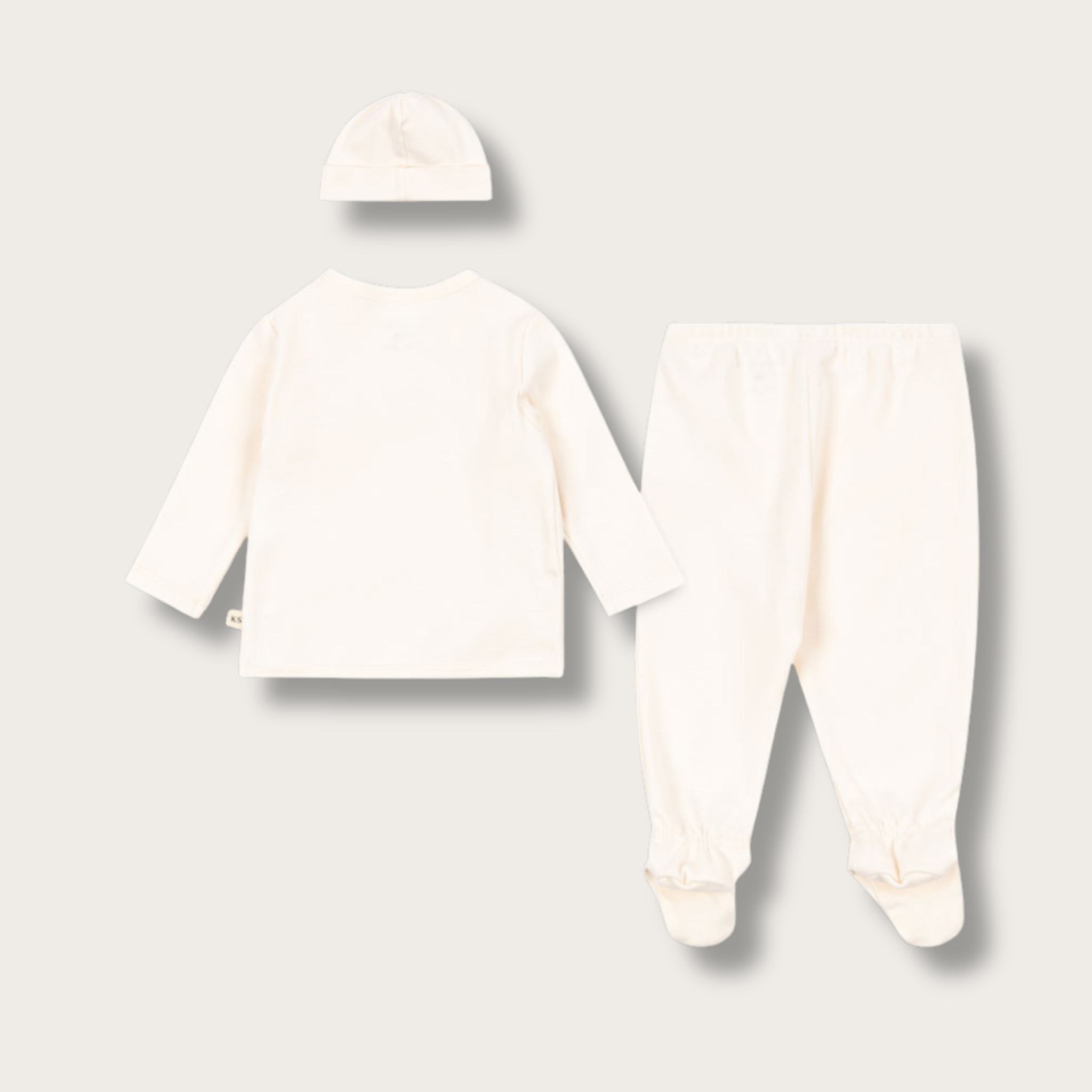 GOTS Organic Take Me Home Baby Set - Antique White