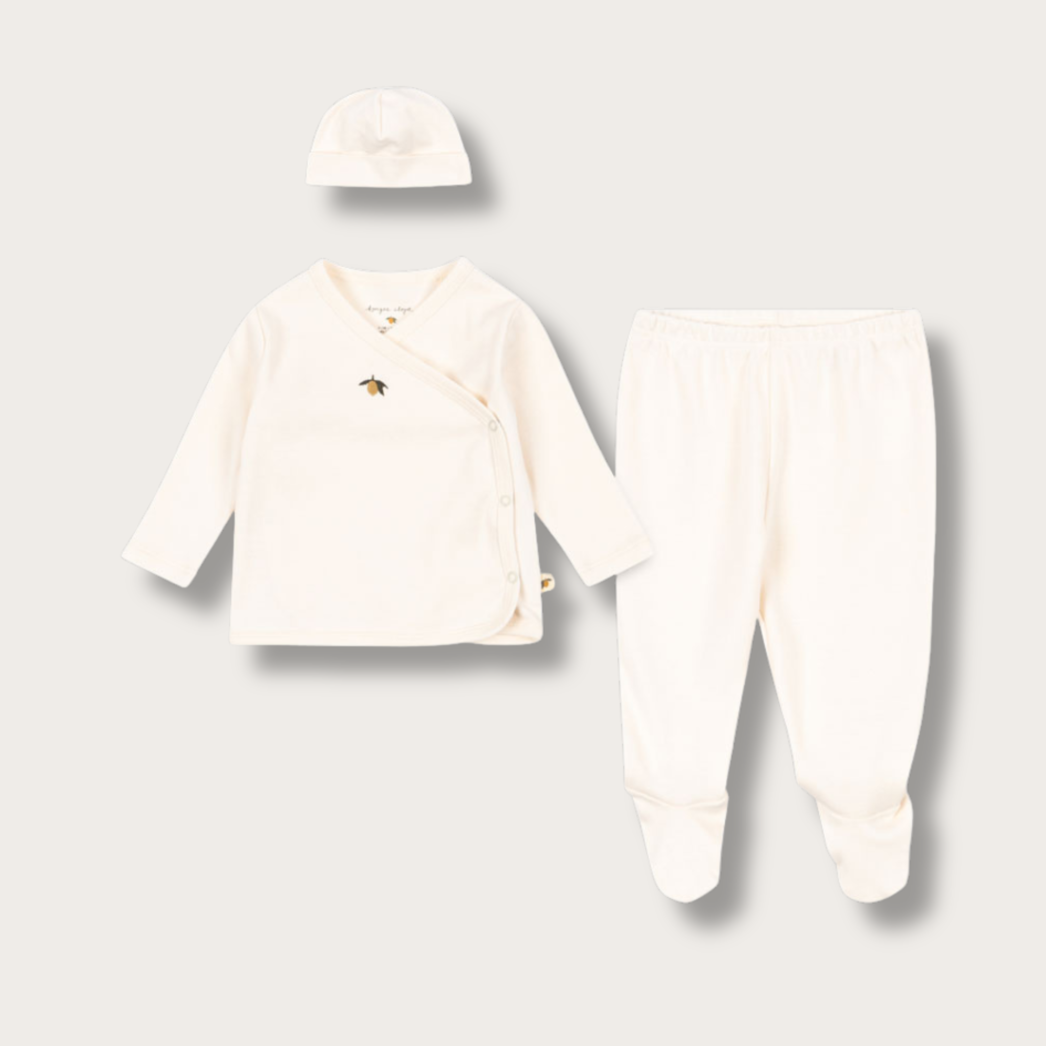 Ensemble bébé Take-Me-Home bio GOTS - Antique White