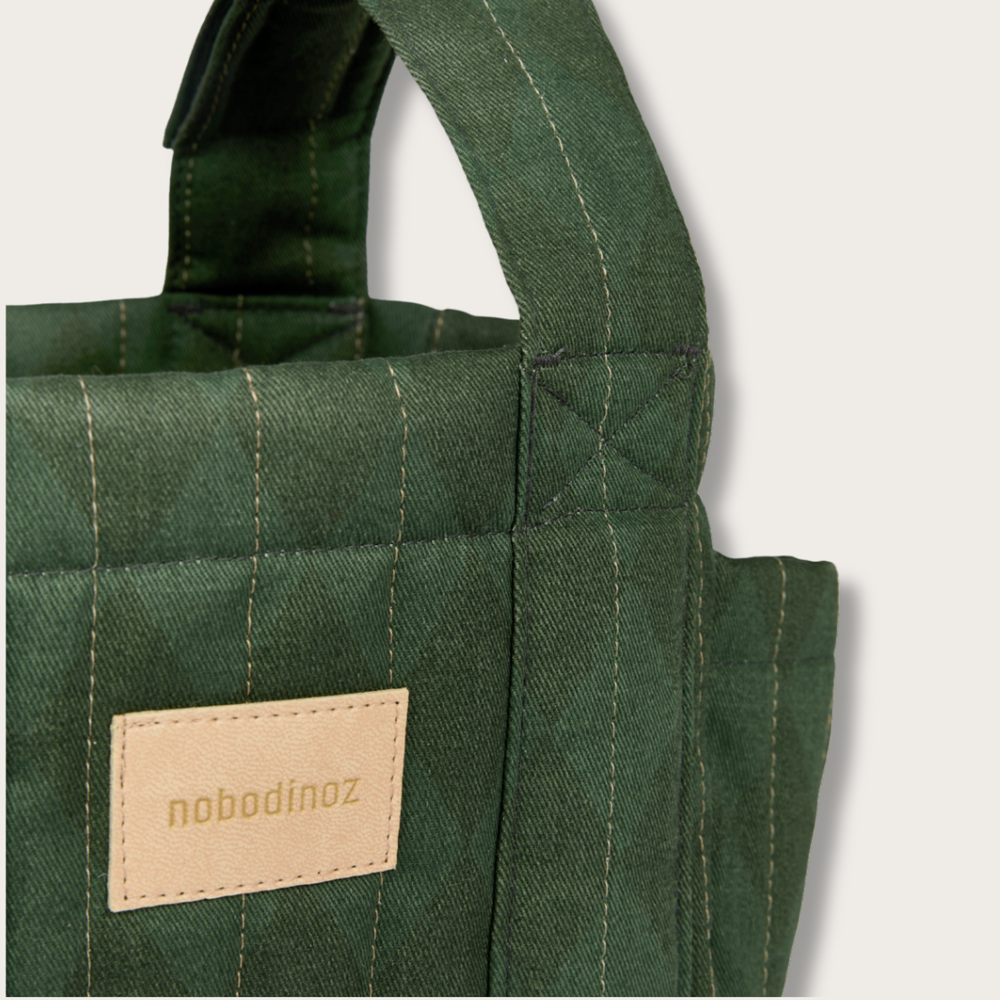 Organisateur de poussette Hyde Park - Forest Green Diamonds - Nobodinoz
