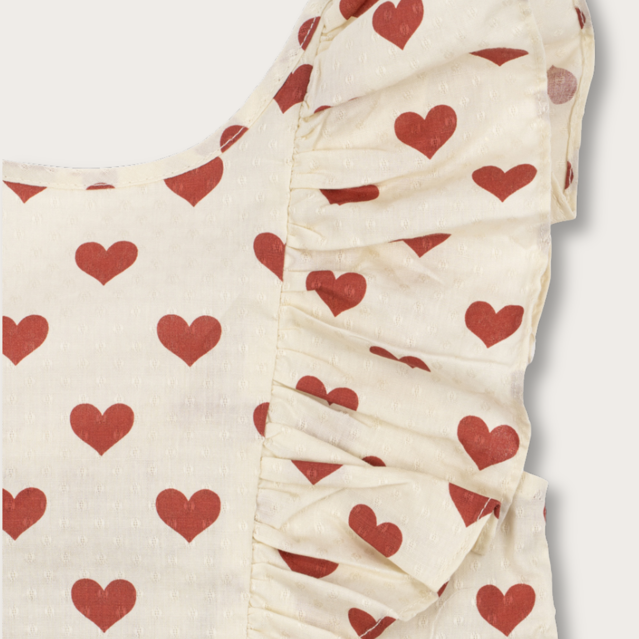Robe Cianna Bow Coeurs Amour Rouge - Konges Sløjd