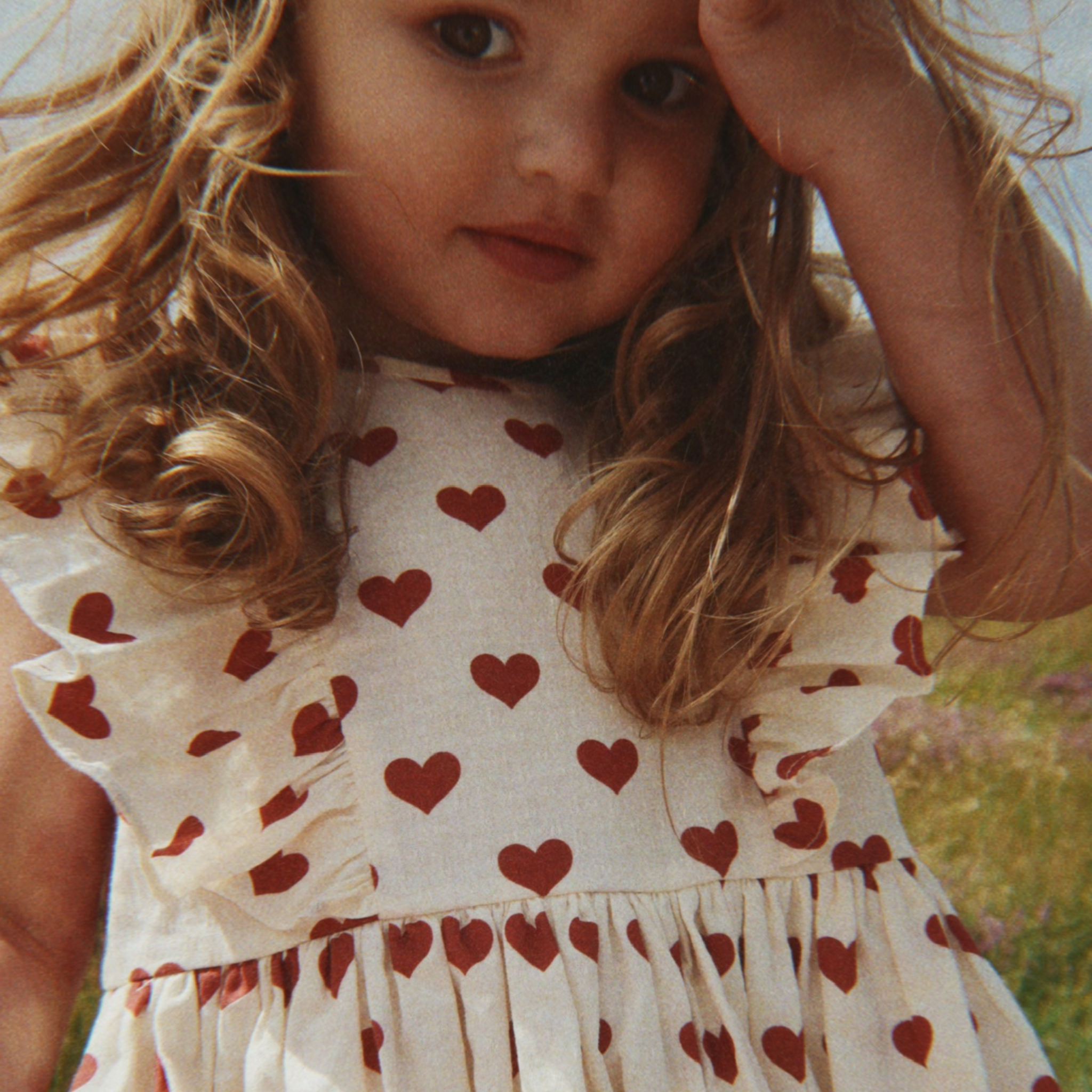 Robe Cianna Bow Coeurs Amour Rouge - Konges Sløjd