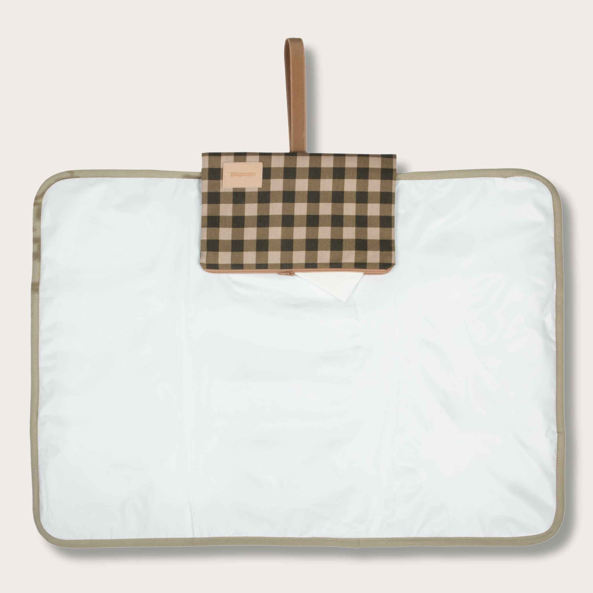 Tapis à langer nomade Hyde Park Green Checks