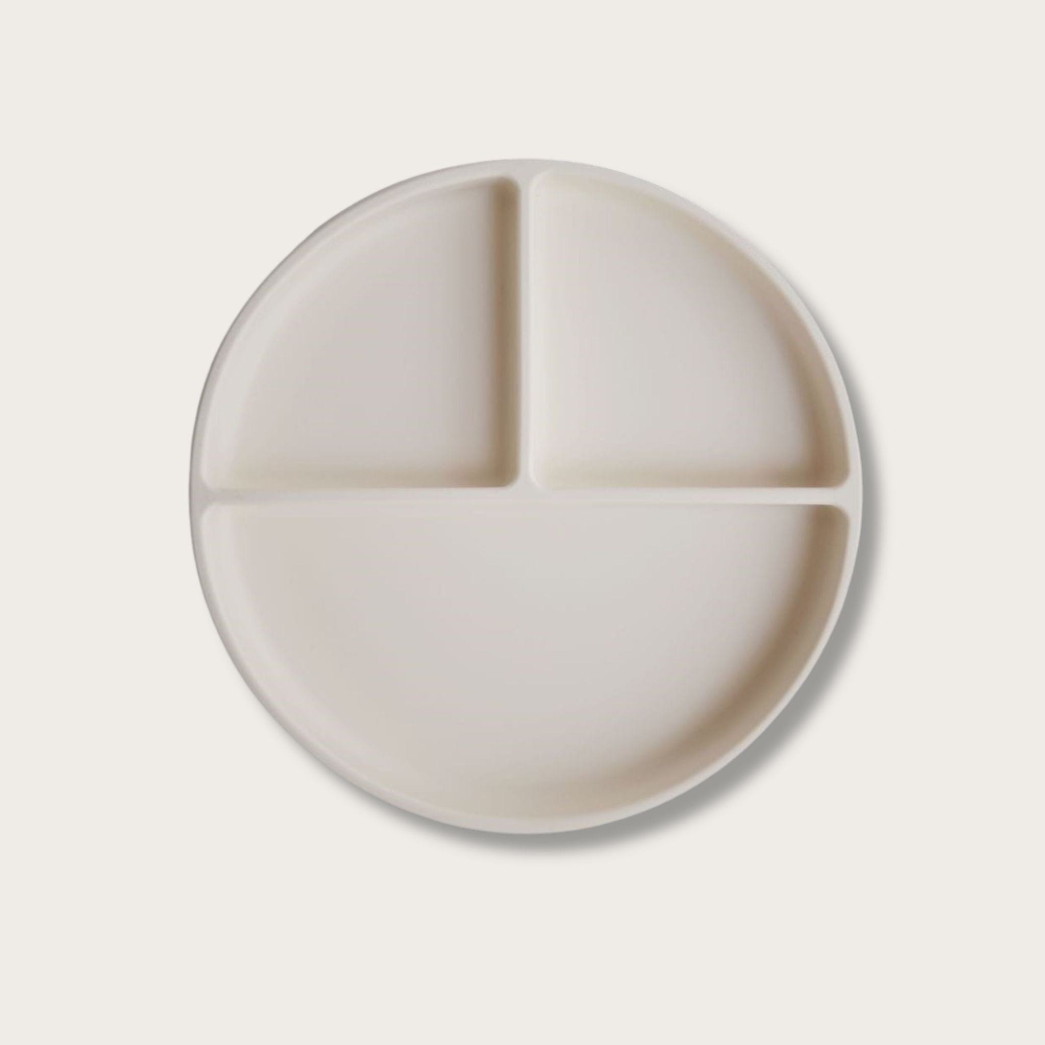 Assiette en silicone avec ventouse – 3 compartiments