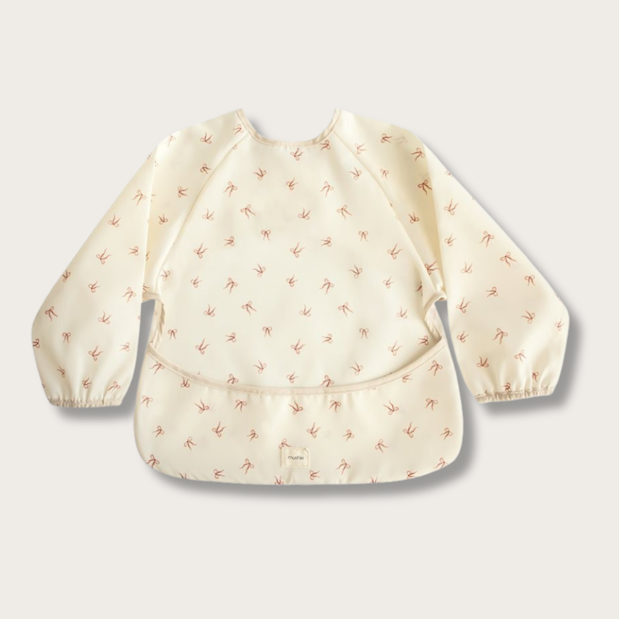Bavoir à manches longues imperméable (6–24 mois) Nœuds