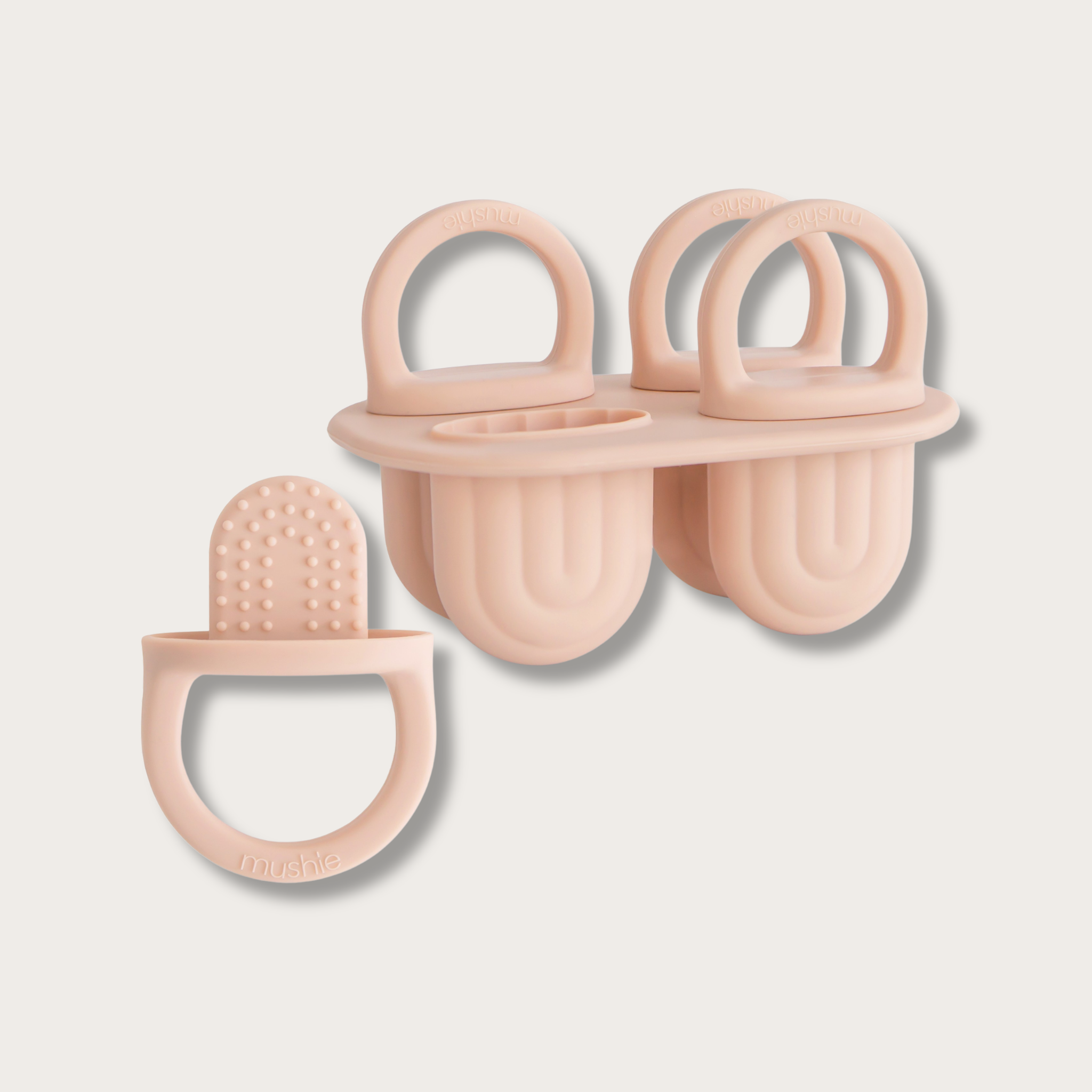 Moule à sucettes glacées Mushie - Blush