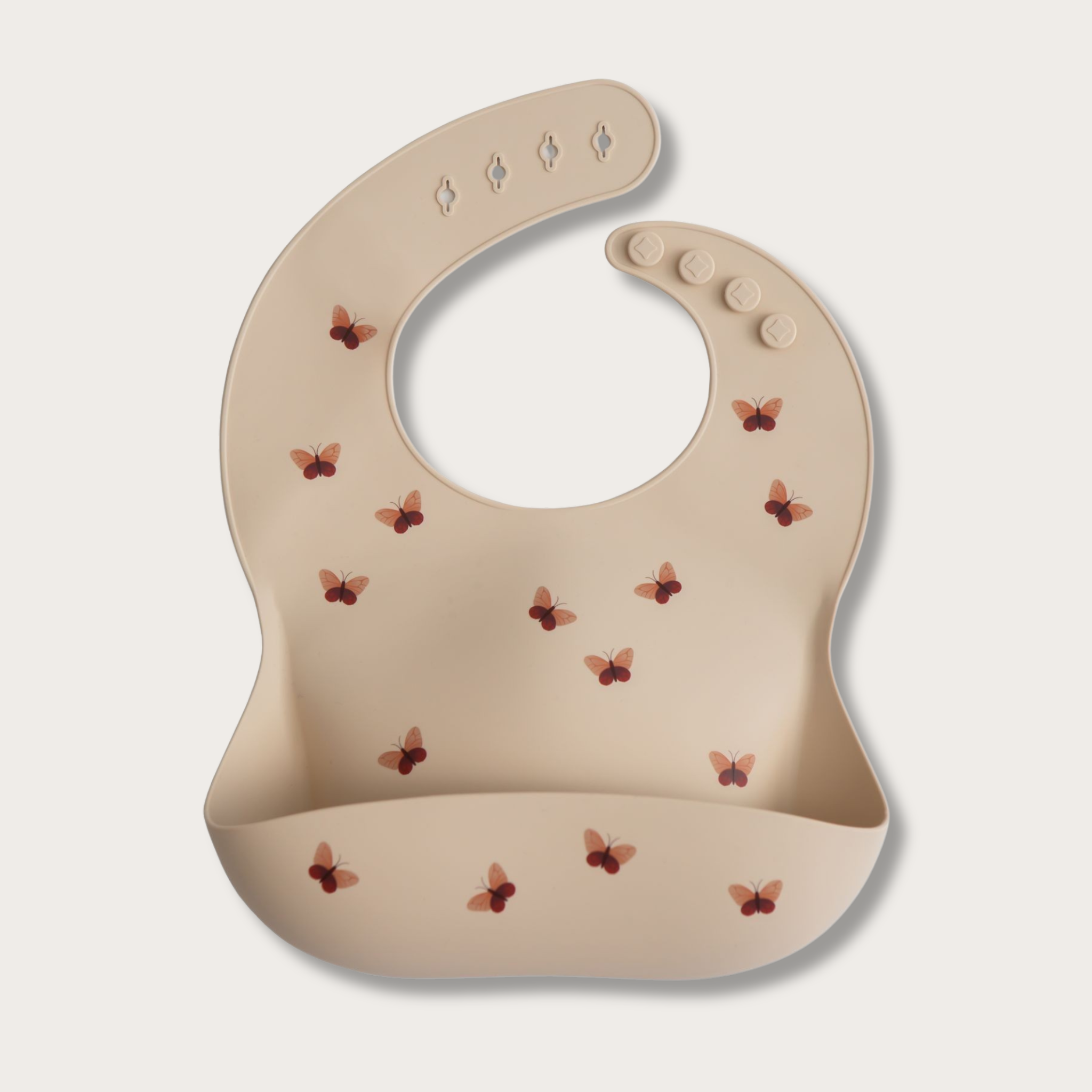 Bavoir lavable en silicone Papillons