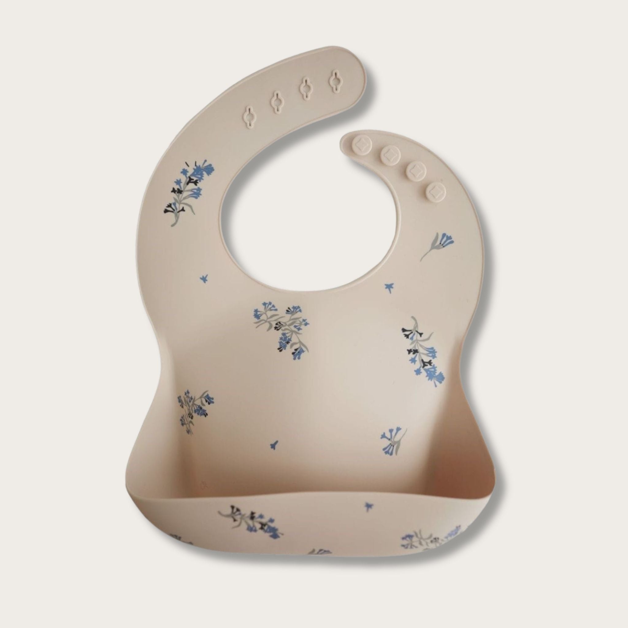 Bavoir lavable en silicone Fleurs de lilas