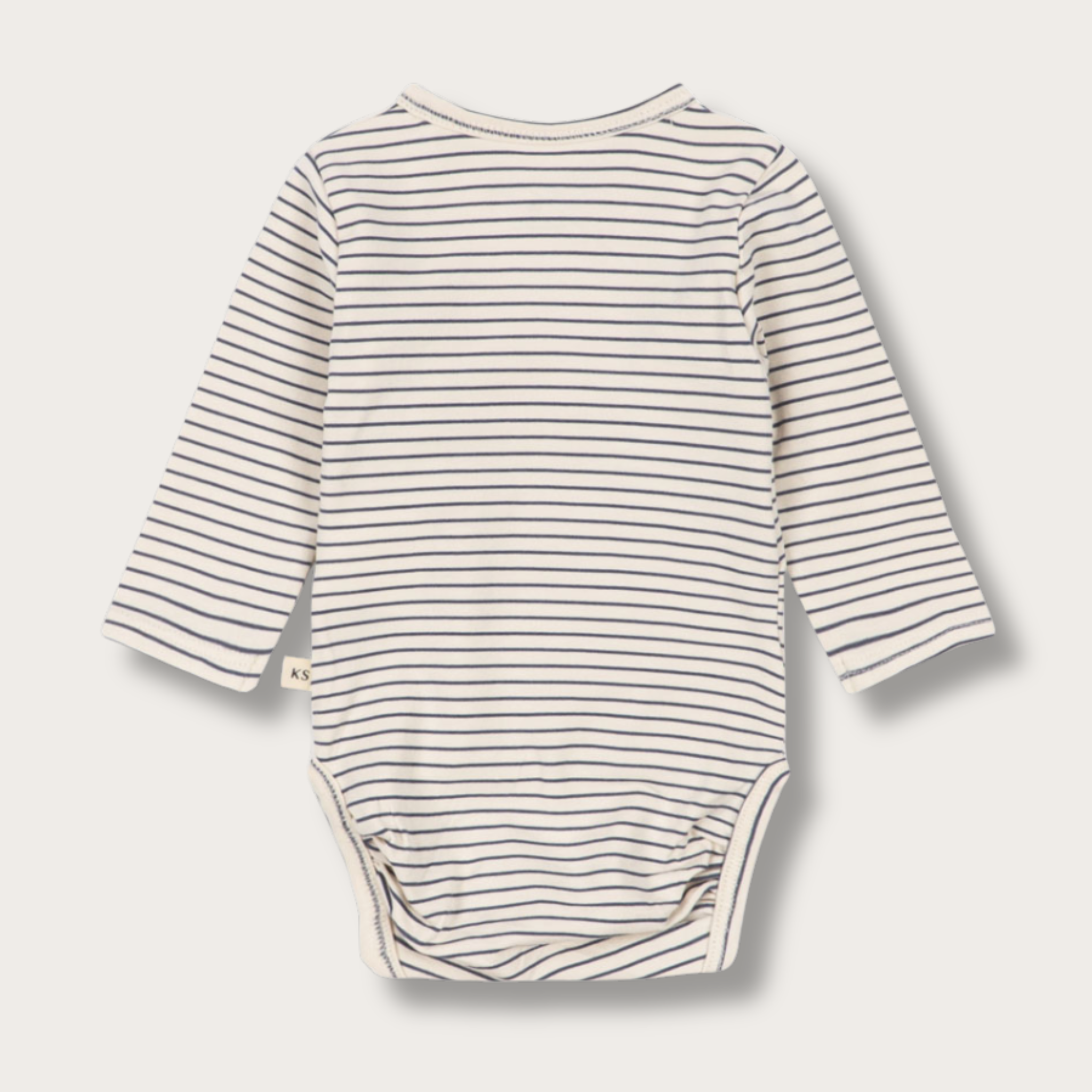 Body manches longues naissance bio GOTS - Stripe Como