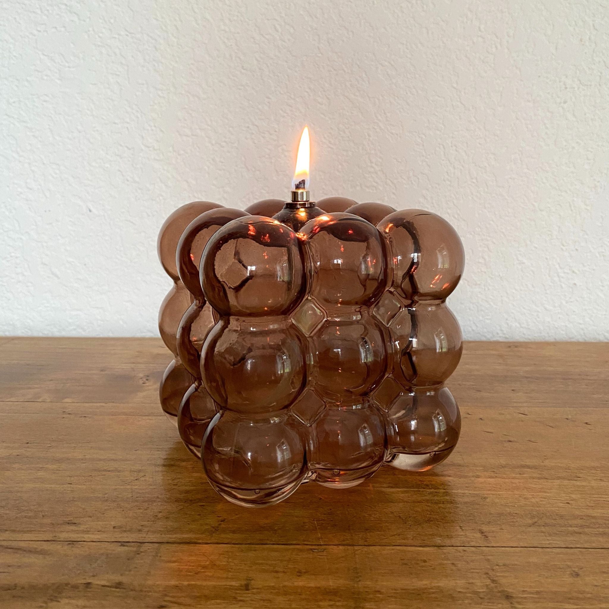 Bougie à l'huile bulles