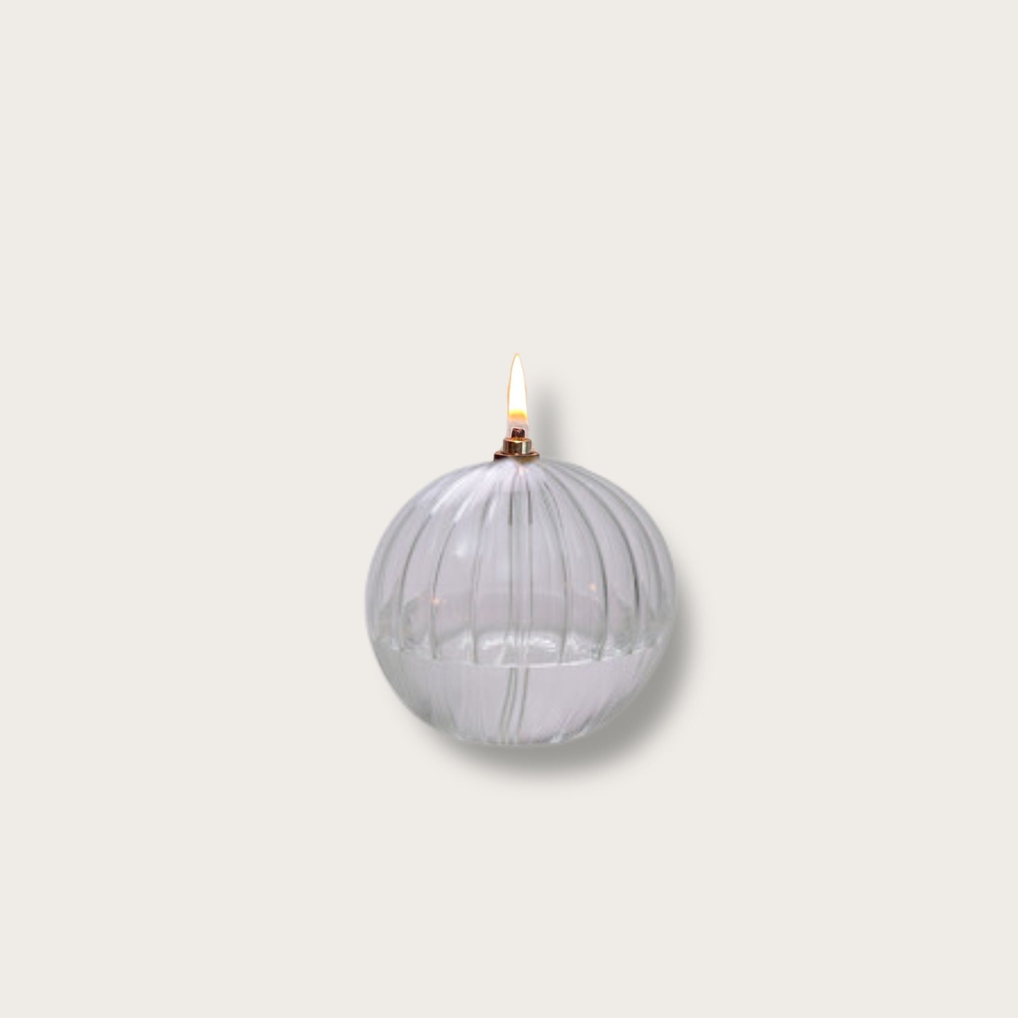 Bougie à huile striée