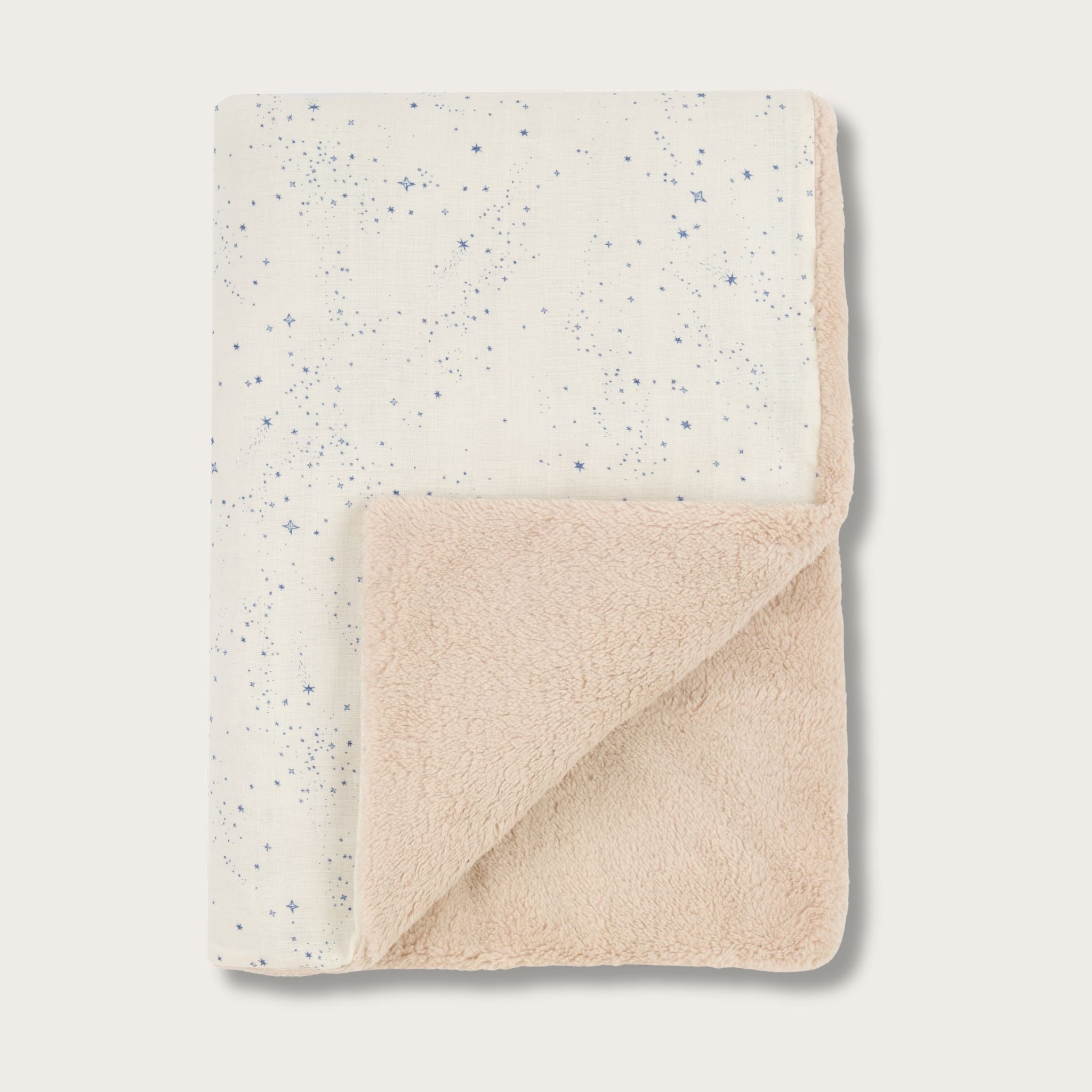 Couverture chaude en double gaze de coton bio - Wabi-Sabi BLUE MILKY WAY