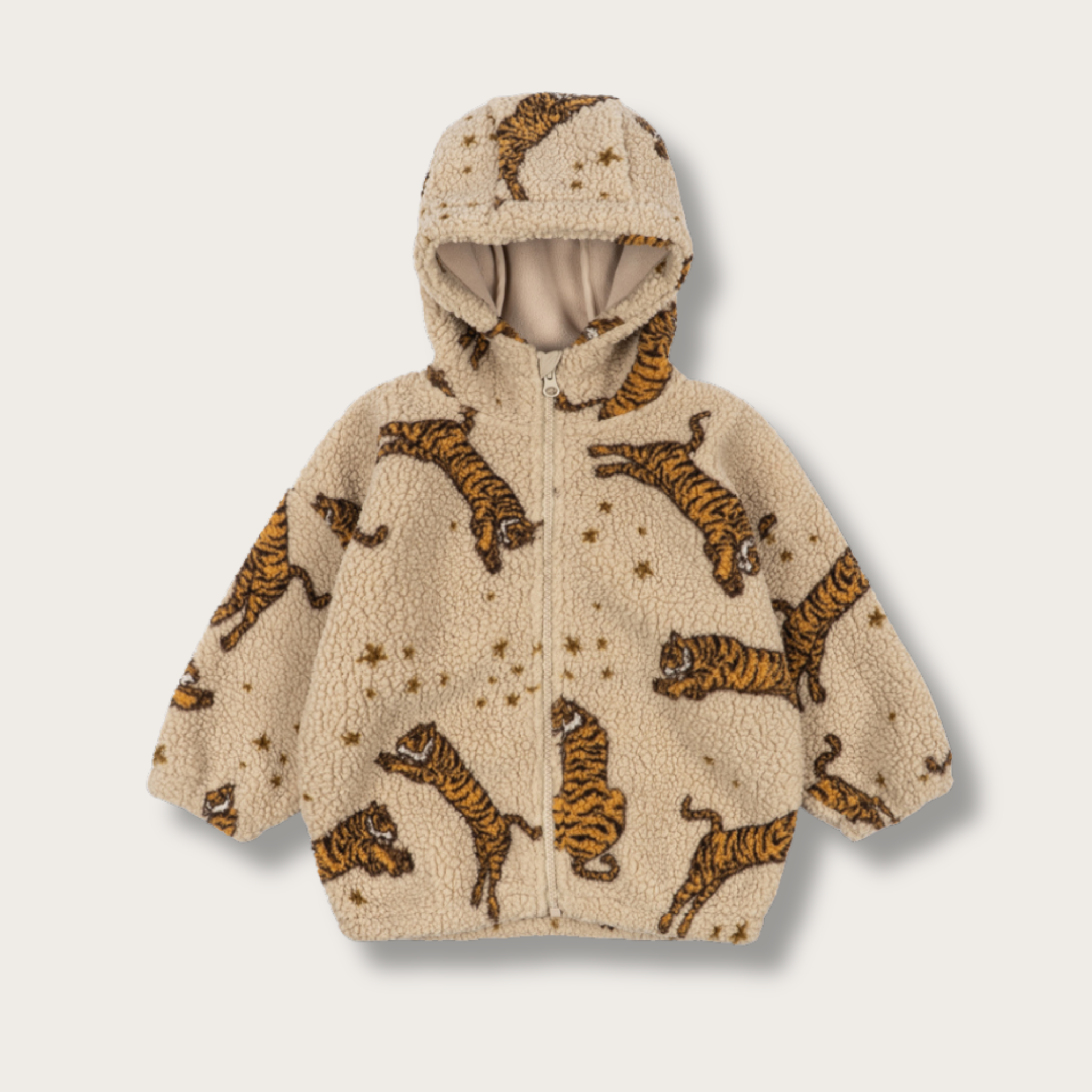 Sweat à capuche Jody Teddy GRS Konges Sløjd - Tigre