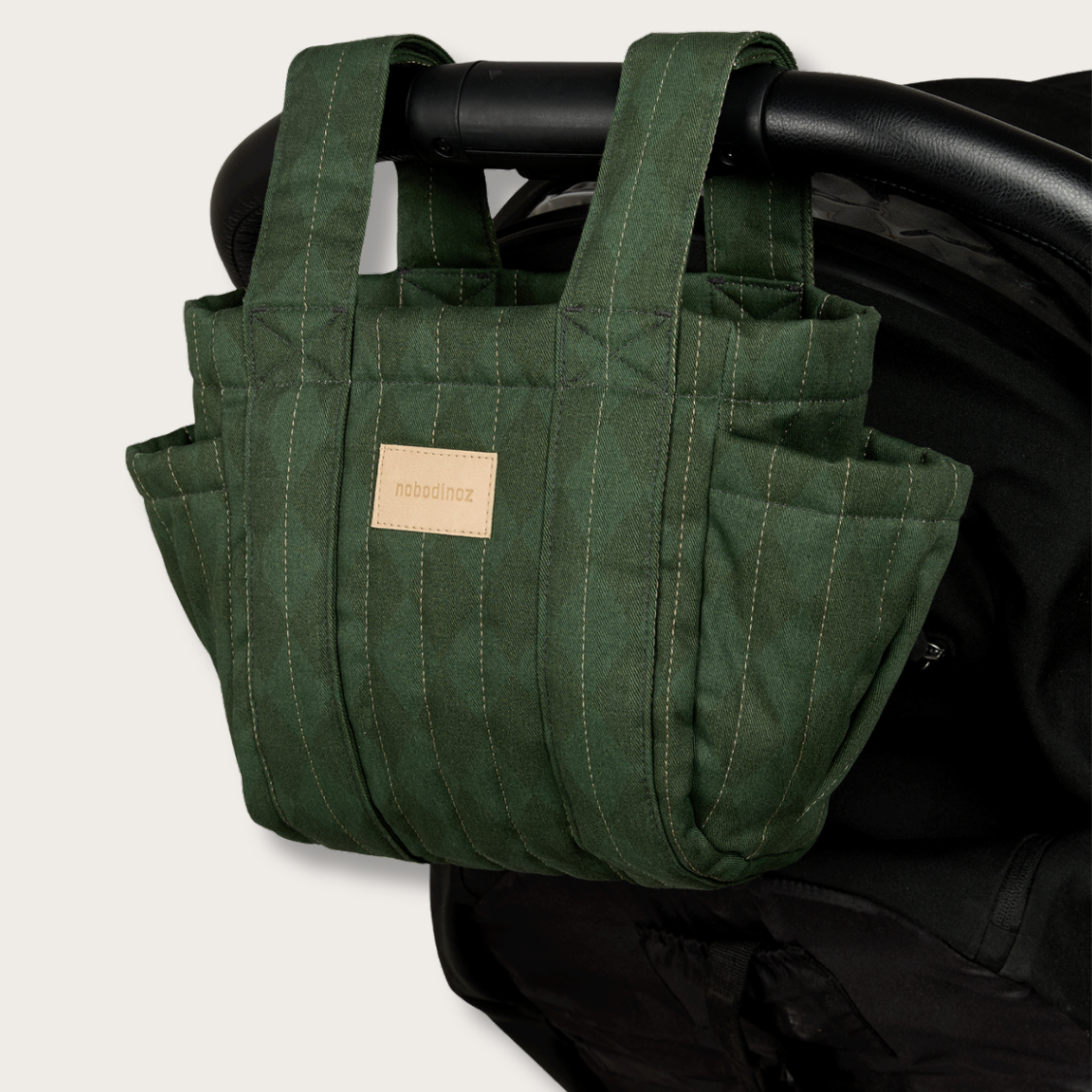 Organisateur de poussette Hyde Park - Forest Green Diamonds