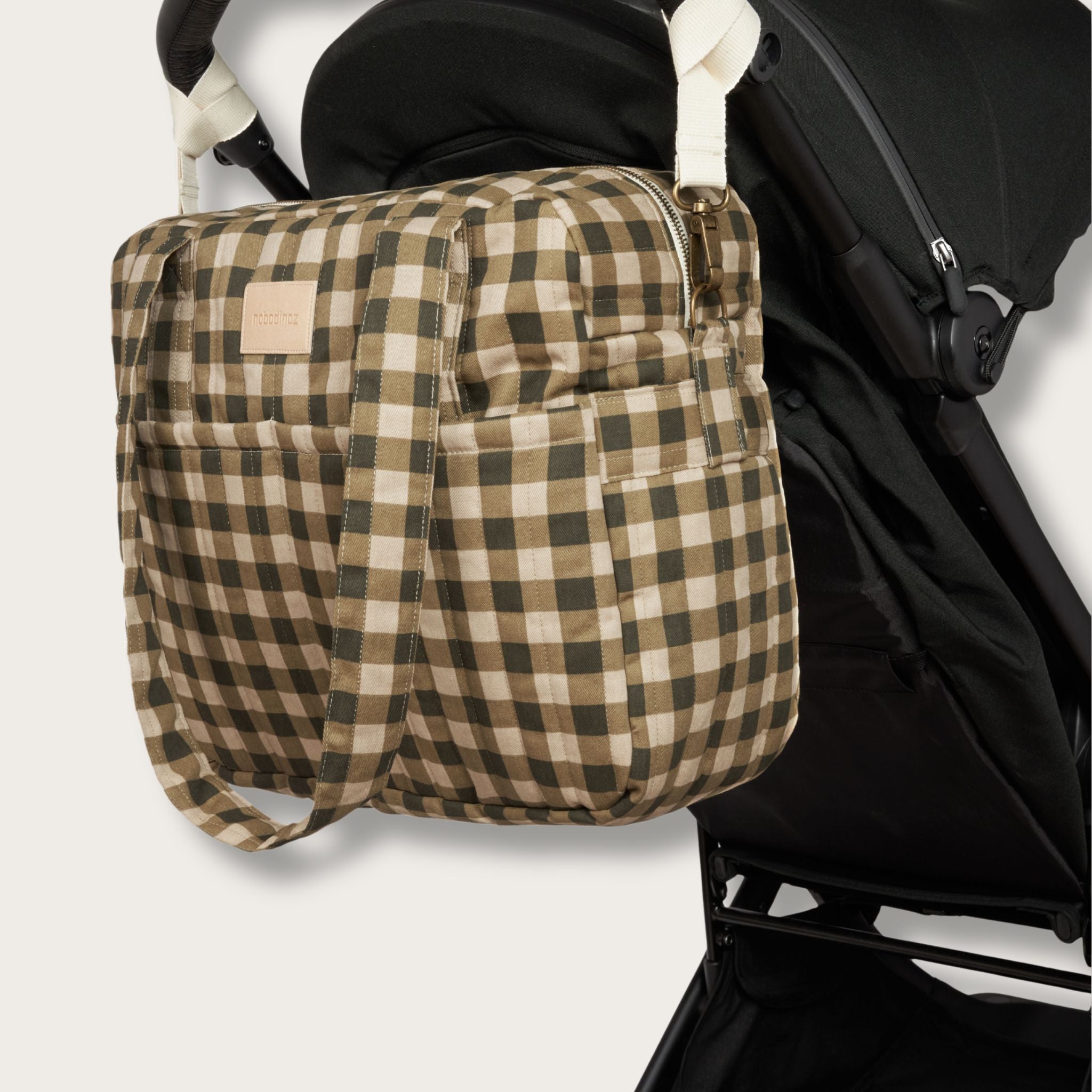 Sac à langer imperméable Hyde Park - Green Checks