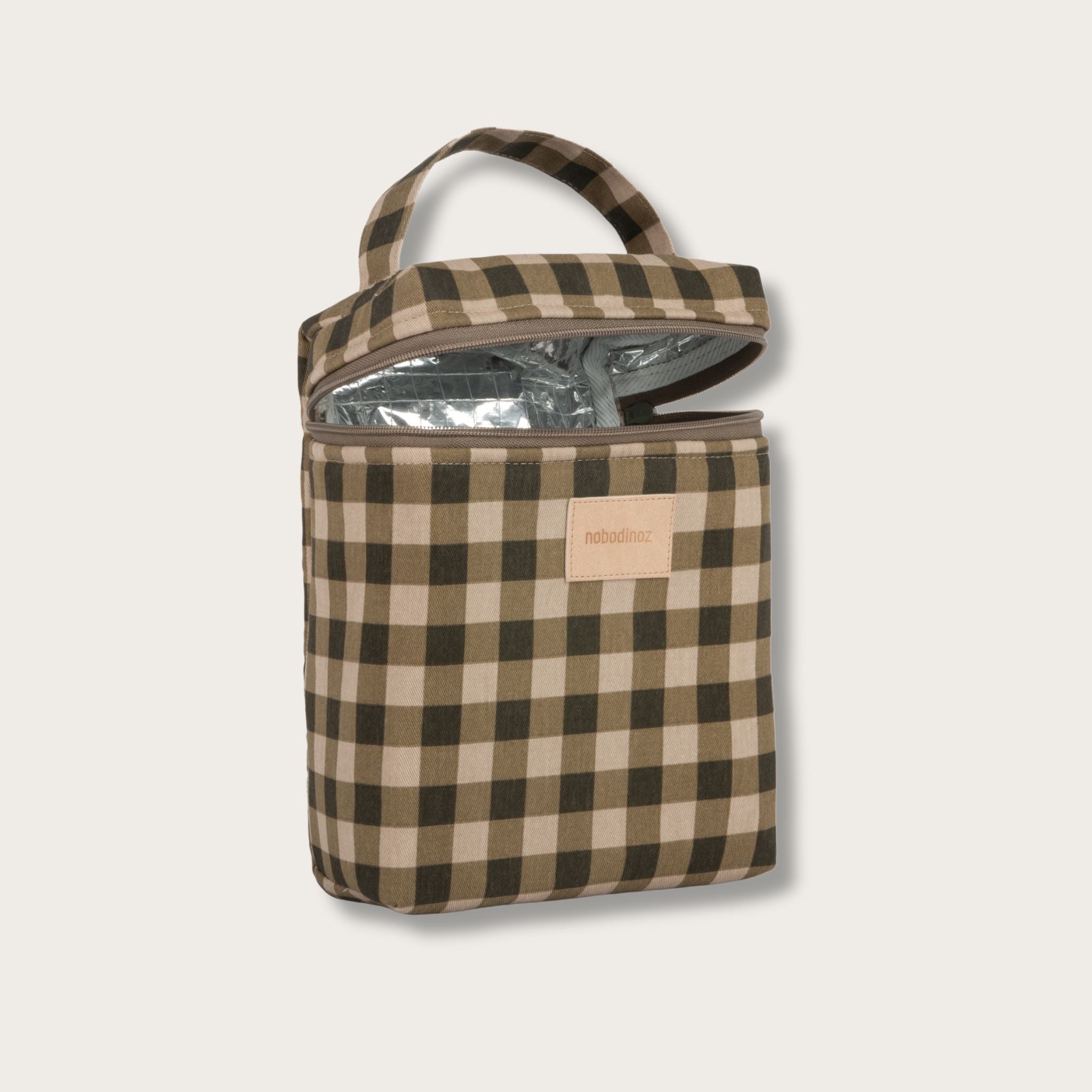 Sac isotherme pour biberons et dejeuner Hyde Park Green Checks