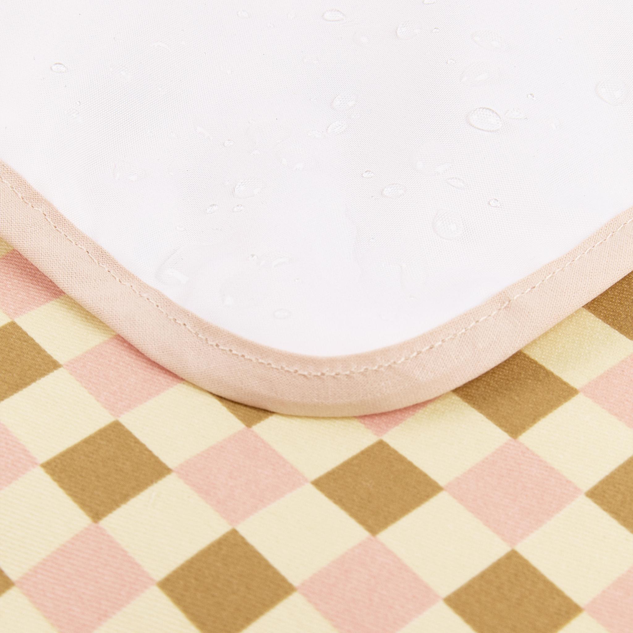 Tapis à langer nomade Hyde Park - Yellow Pink Mosaic